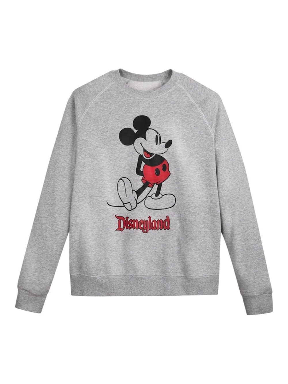 Disney Mickey Mouse Heather gray Disneyland crewneck